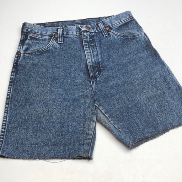 MADE IN USA 🇺🇸 MENS WRANGLER CUTOFF JEANS 30x6 🇺🇸 - Picture 2 of 10